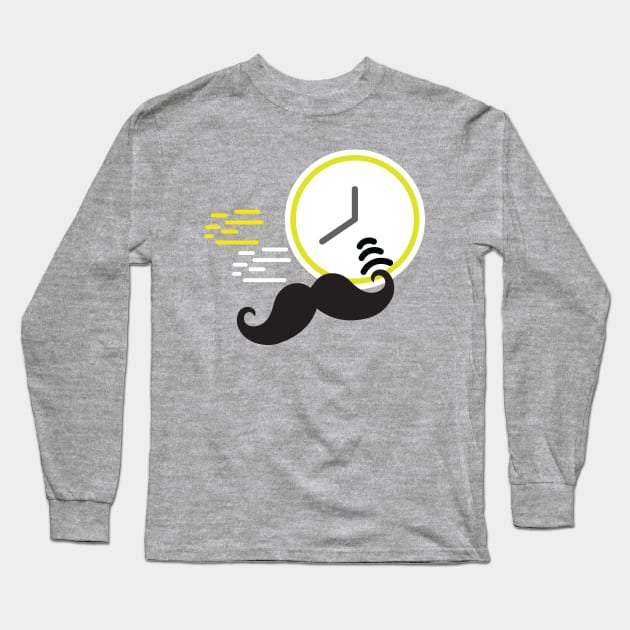 Mustache Long Sleeve T-Shirt by Dojaja